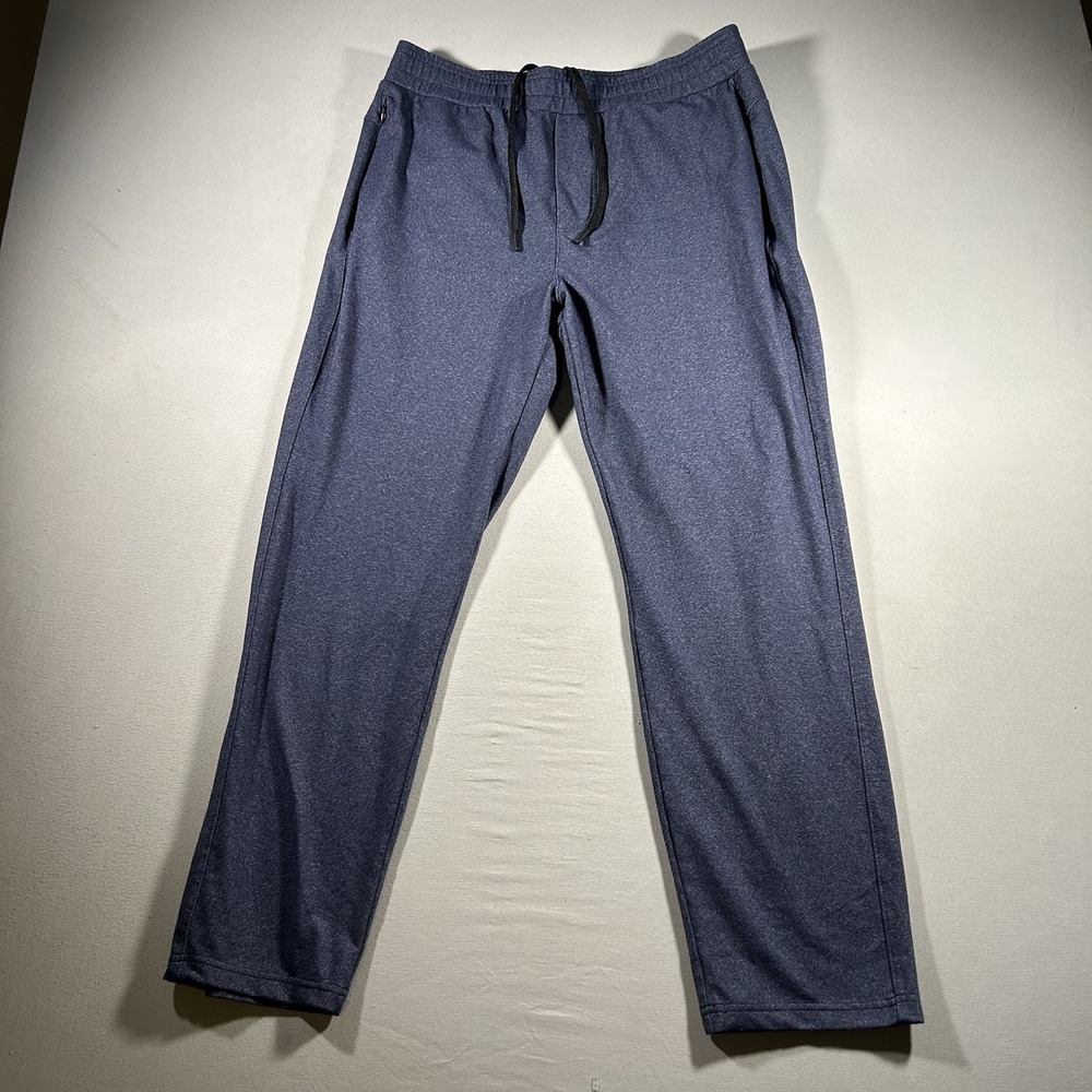 Public‎ Rec Men's Performance Pants Sweatpants Blue Heathered Stretch 34x30